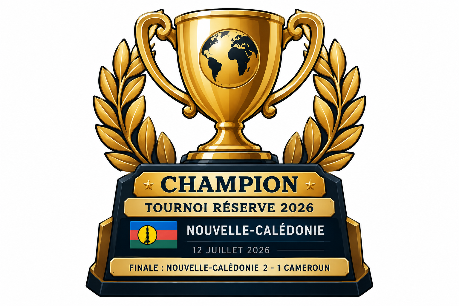 Trophée personnalisé du titre international